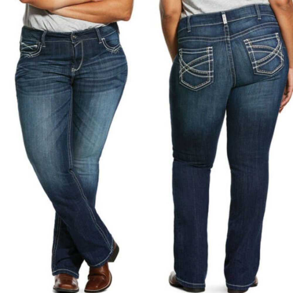 Ariat REAL Entwined Boot Cut Jeans 34 x 33